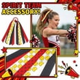 thumbnail image 7 of Cheerleading Hair Ribbons and Streamers for Sports Events, Athletic Hair Ties for Team Competitions and Spirited Performances, Colorful Ribbon Sets, 10 Pcs, 7 of 7