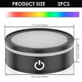 thumbnail image 3 of HLONK LED Light Base Touch Control Light Display Base LED Display Base 2 Power Supply Modes LED Lamp Base Flat LED Light Display Base for Home Party, 3 of 10
