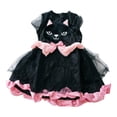 thumbnail image 5 of Bainana Kids Halloween Cosplay Witch Cat Dress Lightweight Short Sleeve Dress With Hat Girls School Play Dresses, 5 of 5