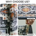 thumbnail image 3 of 6x9 Area Rug, Super Soft Washable Rugs for Living Room, Non-Slip Stain Resistant Vintage Rugs, Ultra-Thin Large Area Rugs, Black, 3 of 6