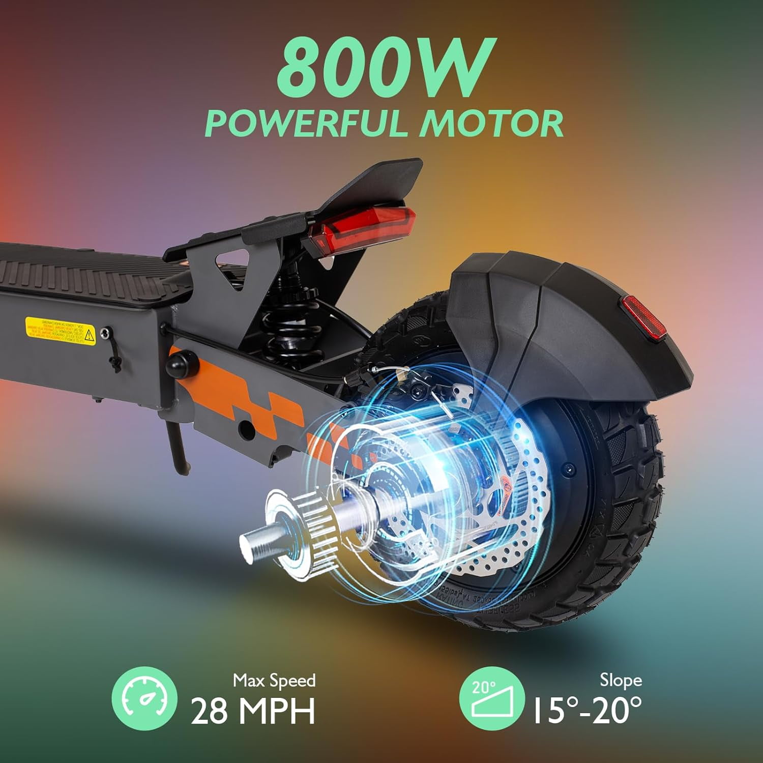KUKIRIN G2 Electric Scooter, 34 Miles Long Range 800W Peak Motor, Up To 27MPH Top Speed, 10" Off-Road Tires Disk Braking System Foldable City Commuting E-Scooter for Adults and Teens