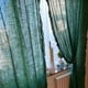 thumbnail image 5 of Dark Green Ruffle Curtains for Dining Rooms, Pure Linen Shabby Chic Trim, Privacy Sheer Drapes, Bedroom Canopy, Home Decorations, 5 of 5