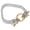 Gold silver, variant on Fashionable Wolf Head Bracelet Accessory For Men In Stainless Steel Material