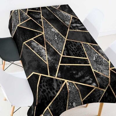 

AYZM Striped 3d Tablecloth Washable Rectangular Table Cloth For Kitchen