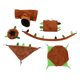 thumbnail image 1 of Juego de 6 hamacas colgantes para hámster, cálidas y pequeñas para hámster, rata, cobaya, petauro del azúcar., 1 of 14
