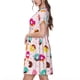 thumbnail image 2 of Disketp Donut para Vestido de Manga Corta para Mujeres, Vestidos de Verano para Mujeres, Casual y Holgado para la Playa, 2 of 6