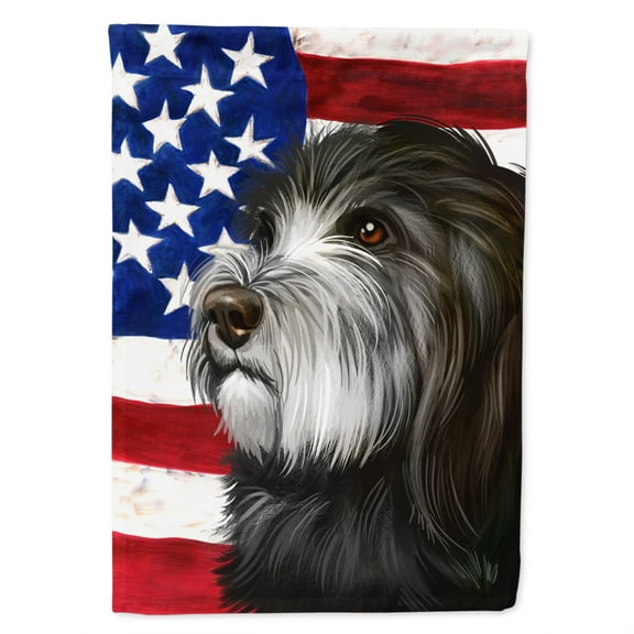 Carolines Treasures CK6480GF Catalan Sheepdog Dog American Garden Size Outdoor-Flags, Multicolor