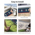 thumbnail image 7 of 4th of July RV Awning Sun Shade Screen 9'X7' God Bless America Mesh Sunscreen Patriotic Stars Vintage Awning Shade Screen with Zipper UV Blocker Completed Kits Outdoor Canopy for RV Motorhome Camper, 7 of 7