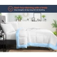 thumbnail image 2 of SGI Microfiber Comforter Set Full Size Light Blue Two Tone Style 3 PC, 2 of 5