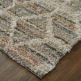 thumbnail image 3 of Feizy Mynka Transitional Diamond, Tan/Taupe/Ivory, 7'11" x 10' Area Rug Stain Fade Resistant Pet & Kid Friendly Bohemian & Eclectic Geometric Floor Rug for Living room Bedroom, 3 of 8