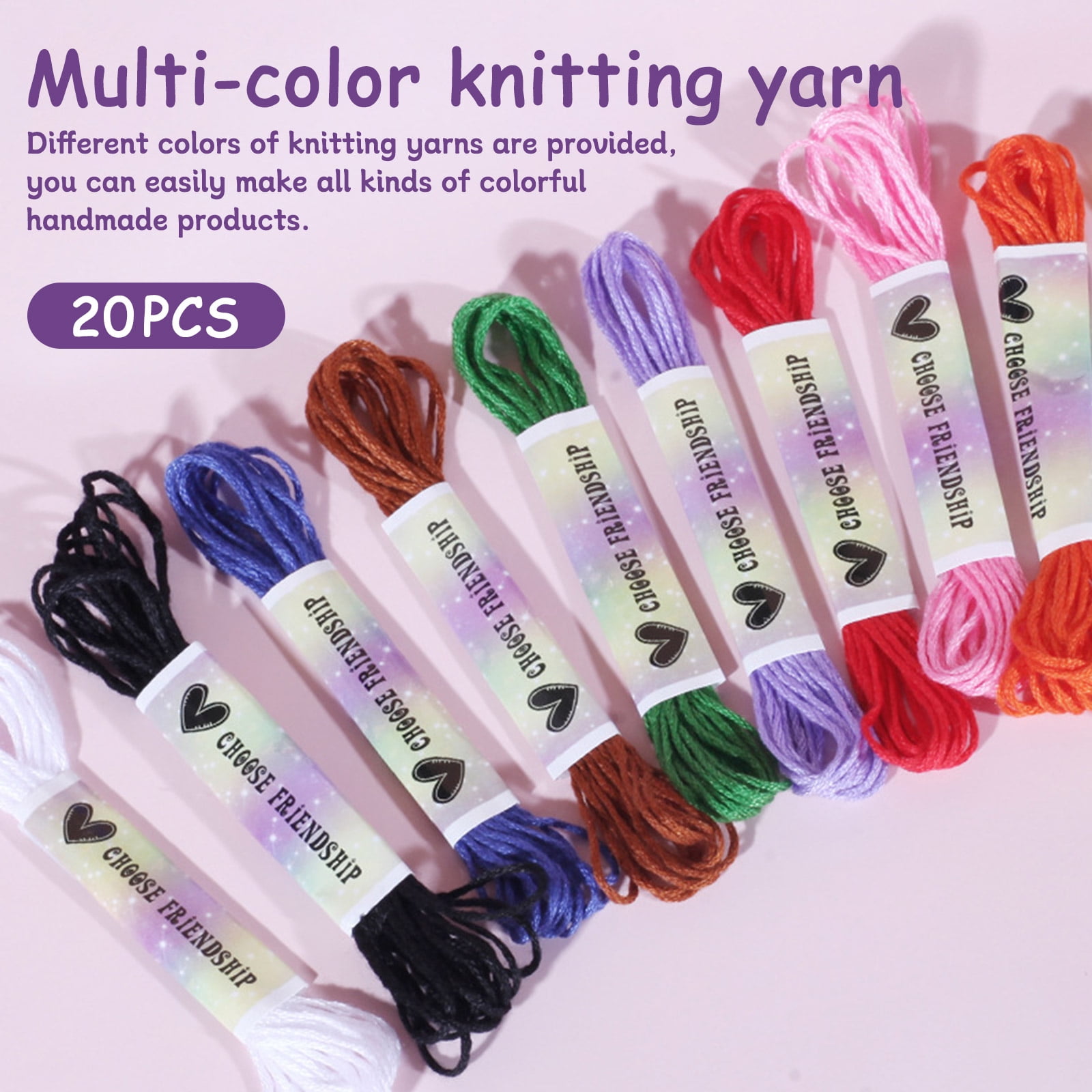 Jaawind Friendship Bracelets Making Kit for Girls, DIY Arts and Crafts for Kids Ages 6-12, Making Kit with 20 Pre-Cut Threads and Accessories, Birthday Gifts for Kids
