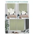thumbnail image 4 of Sage Green Tie Up Curtains for Windows 45 Inch Length Balloon Curtains Kitchen Adjustable Balloon Window Shade Farmhouse Sage Green Decor Tie Up Valance Bathroom Curtain Window 52"x45", 4 of 6