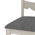 thumbnail image 7 of Peatuk Wooden Dining Chairs Set of 6 - Armless Kitchen Chairs with Solid Rubber Wood Legs, Glam Style High Back Dining Room Chairs, 41.1" High, 7 of 7
