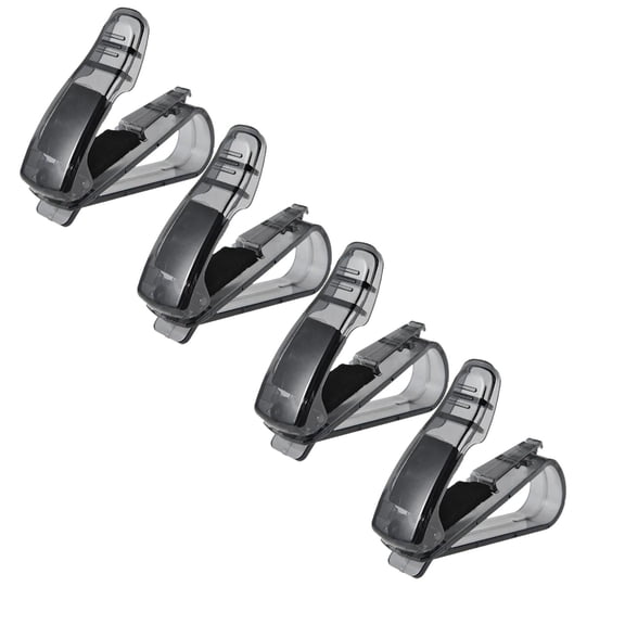 Shiogb Car Glasses Holder (4PCS) – Premium Clip On Eyewear Organizer for Sunglasses & Reading Glasses, Compact Anti Slip Design for Car Visor