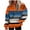 Orange, variant on Ashirexll Womens Long Sleeve Tops, Womens Hoodies Pullover, Off Shoulder Long Sleeve Printed Regular Hooded Pullover