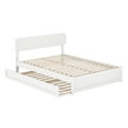 thumbnail image 2 of AFI Capri Full Solid Wood Platform Bed with Panel Footboard and Twin Trundle, White, 2 of 16