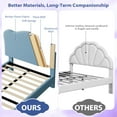 thumbnail image 4 of Bed Frame,Upholstered Platform Bed Frame With Adjustable Headboard,No Box Spring Required, Easy Assembly, 4 of 7