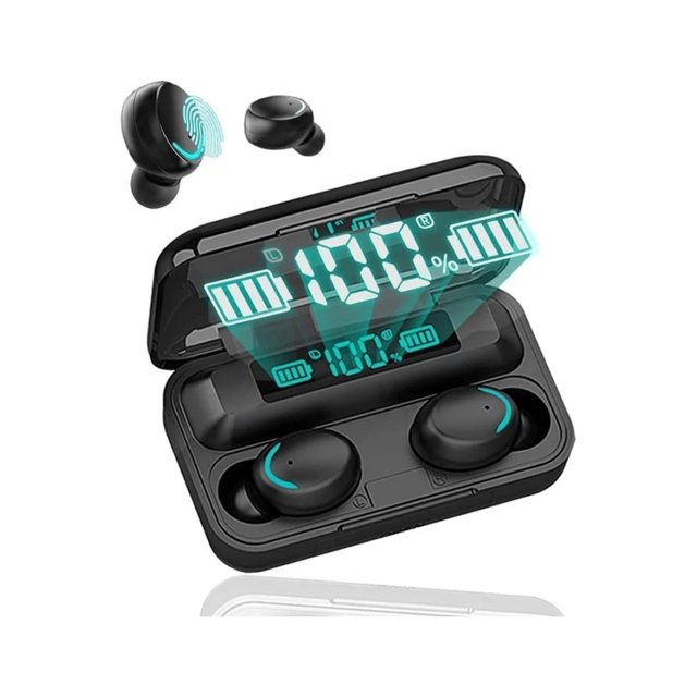 Auscultadores Bluetooth Ormromra P9 Air Max Estuche Portátil de Carga Rápida IPX7