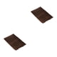 thumbnail image 3 of Bewildely Alfombrilla de baño Chenille - Fuerte absorción de agua Exquisita textura hecha a mano Absorbente Alfombra de piso Café 40cm * 60cm Café 40 cm * 60 cm 2piezas, 3 of 6