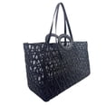 thumbnail image 6 of Pre-Owned Valentino Le Troisieme Mesh Canvas Tote Bag Black, 6 of 15
