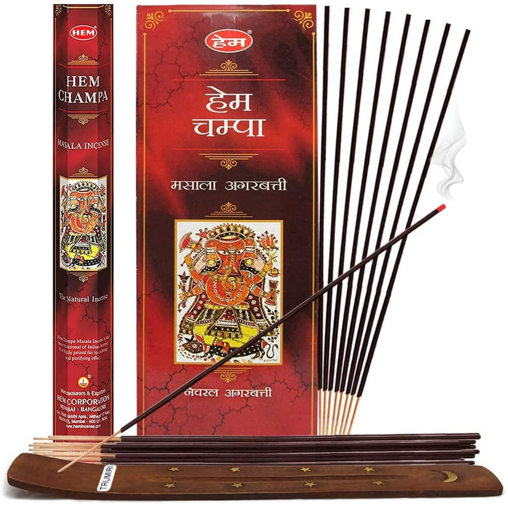Hem Champa Incense Sticks And Incense Stick Holder Bundle Insence