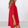 thumbnail image 2 of Jalioing Women's Shorts Set Half Sleeve Tops Shorts Summer Lounge Set 2 Piece Outfits, 2 of 8