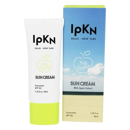 IPKN Big Apple Sun Cream SPF 50, 1.35 Fl Oz (Best Sunscreen Cream For Oily Skin)