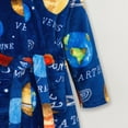 thumbnail image 4 of TOWED22 Boys' Hooded Bathrobe Kids Plush Fuzzy Fleece Robe Teen boy Soft Spa Robe Girls Sleepwear pajamas Toddler Nightgown(Dark Blue,6-7 Y), 4 of 6