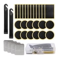 thumbnail image 1 of FlyFlise Bike Pre-Bonded Patch Puncture Repair kit，Bicycle Inner Tube Repair kit， Include tire tie rods, tire Patches, Metal Files and Portable case.30 Pieces, 1 of 8