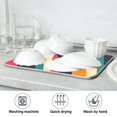 thumbnail image 7 of Yayeee Dish Drying Mat for Kitchen Counter 18"x24" Microfiber Absorbent Pad, Retro Geometric, 7 of 7