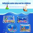 thumbnail image 1 of Water Mat, Tummy Time Water Mat PVC Inflatable Water Play Mat Pool Floats Floating Mat with Easy to Use and Pack for Infants Toddlers Fun Play Activity Center, 1 of 7
