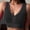 Dark Gray, variant on Naittoop Sports Bras for Women Zipper Front Closure Breathable Workout Running Wireless Bralettes Comfortable Solid Yoga Bra