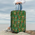 thumbnail image 3 of Lsque Mask And Palm Leaves Printed Luggage Cover, Travel Luggage Protector,Scratch and Dirt Resistant, Fits 18-32 Inch Luggage - X-Large, 3 of 9