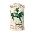 thumbnail image 6 of Lsque West Cowboys Print Men's Cotton Blend Sleeveless Muscle Shirts (S-3XL)- Moisture Wicking, Odor Protection, UPF 30+,X-Large, 6 of 8