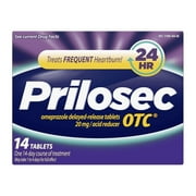 Prilosec OTC Acid Reducer, Delayed-Release Tablets - 14 count (Pack of 10)