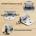 thumbnail image 5 of 10 X Door Hinges Kitchen Cabinet Hinges Overlay Self Closing Face Mount Cupboard, 5 of 6