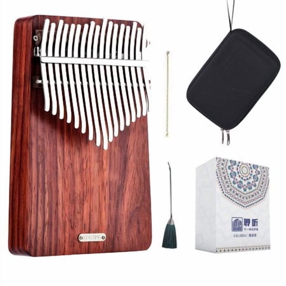 LingTing Kalimba 17 keys Thumb Piano Mbira Finger Piano Gift for Kids Adult Beginners Professional(LT-K17A,wind whisperer)