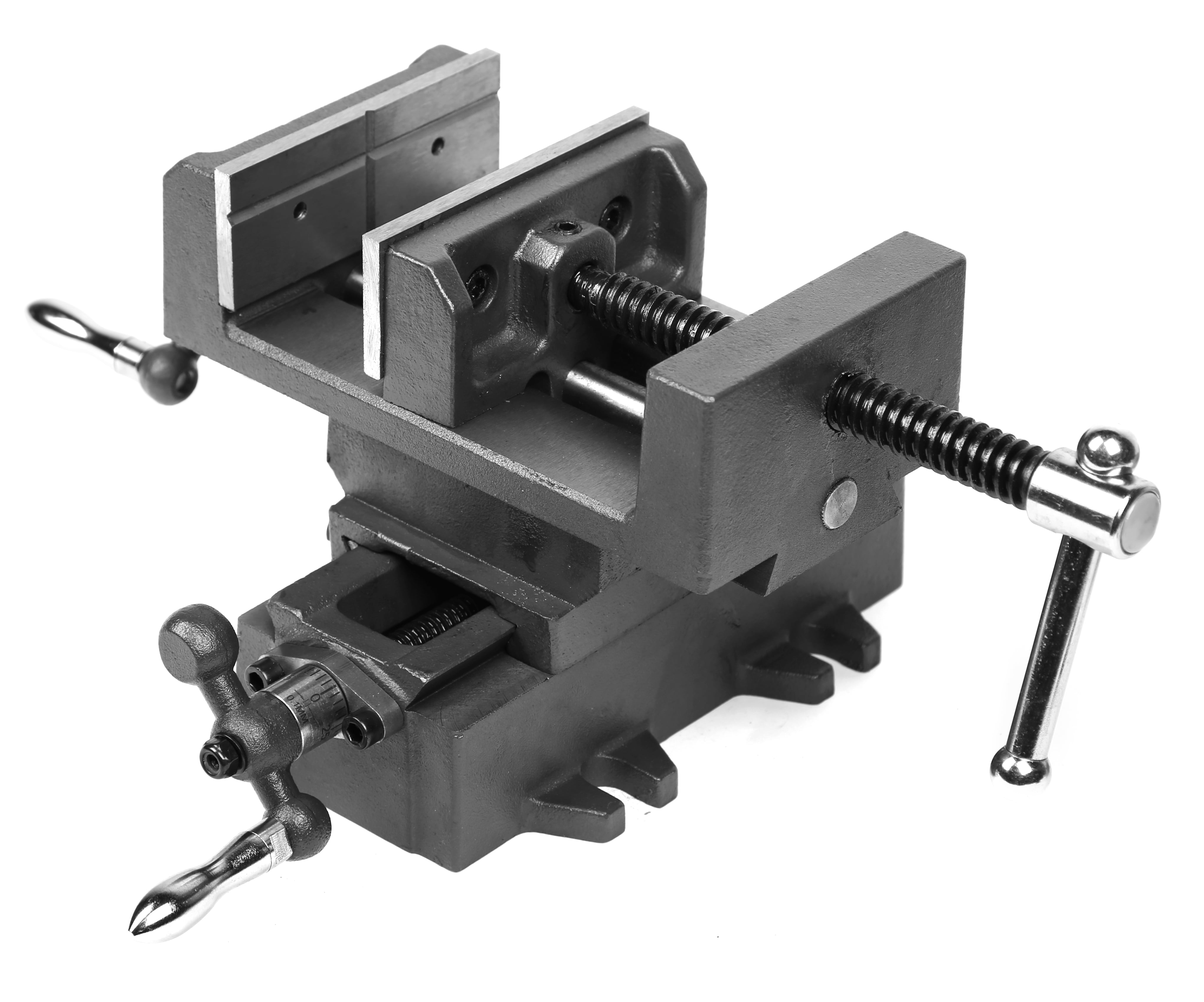 WEN Compound Cross Slide Industrial Strength Benchtop and Drill Press Vise 4 in. 