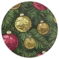 thumbnail image 3 of Christmas Balls Colorful Round Carpet Circle Rug Outdoor Patio Area Rug Washable Large Area Rugs Hallway Room Decor Fitness Mats, 3 of 8