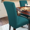 thumbnail image 2 of PiccoCasa Stretch Spandex Chair Cover Knit Thick Chair Protector, Teal Blue, 2 of 6
