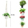 EEEkit 2pcs Macrame Plant Hangers, Indoor/Outdoor, Boho Decor Flower Pot Holders