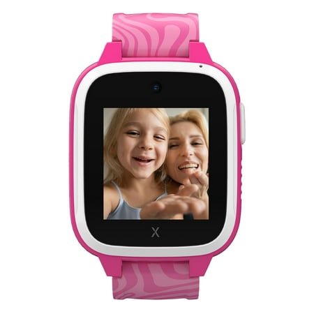 Xplora - Kids’ XGO3 Jungle Edition (GPS + Cellular) Smart Watch Calls, Messages, SOS, GPS Tracker, Camera, Step Counter, SIM Card - Pink