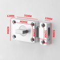 thumbnail image 2 of Brand New Barn Door Door Latch Aluminium Alloy Burglar Proof Screws Jewelry Box Kitchen Cabinet Locking Solution, 2 of 6