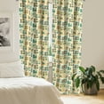 thumbnail image 2 of Ambesonne Geometric Curtains, Surreal Game Shape, Pair of 28"x95", Multicolor, 2 of 5