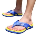 thumbnail image 4 of Ediodpoh Men Summer Beach Flip Flops Shoes Sandals Male Slipper Casual Flat Shoes Men Slippers Yellow 9.5, 4 of 8