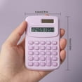 thumbnail image 2 of HUASHENG Calculatrice Spécifique pour Étudiants Disposition des Boutons Raisonnable Calculatrice 4 Fonctions Bleue, 2 of 7