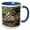 Blue/White, variant on 3drose, Clarks Nutcrackers Bird in Banff Np, Alberta-cn01 Rer0053 - Ric Ergenbright, 11oz Two-tone Red Mug