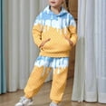 thumbnail image 4 of RTKFRFLM Christmas Girls Outfits Sets Winter Casual Print Hooded Long Sleeve Top Pants Big Kids Youth 2 Piece Outfit With Soft Comfort Fit Casual Wear Clothing Sets,Size 1-2 Years, 4 of 7