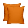 thumbnail image 1 of RSH Decor Set of 2 - Indoor/Outdoor Solid Tango Orange Decorative Throw/Toss Pillow - (20" x 20") Choose Size and Choose Color, 1 of 5