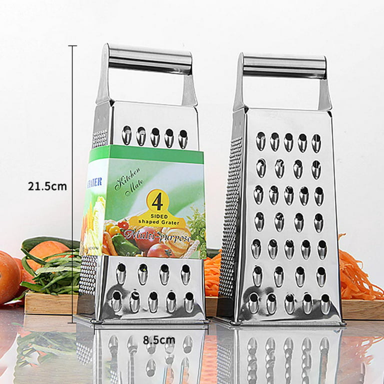 Zyliss Kitchen Grater, Hand Grater, Stand Grater, Orange, With